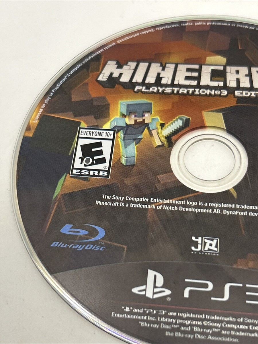 2014 Minecraft PS3 Edition (PlayStation 3) DISC ONLY TESTED WORKS