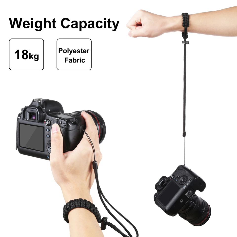 Braided Adjustable Camera Hand Strap Wrist Grip Universal for Nikon Canon Sony - Image 4 of 4