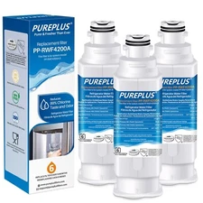 PUREPLUS DA97-17376B Water Filter Fit For Samsung HAF-QIN, HAF-QIN/EXP 3 Pack