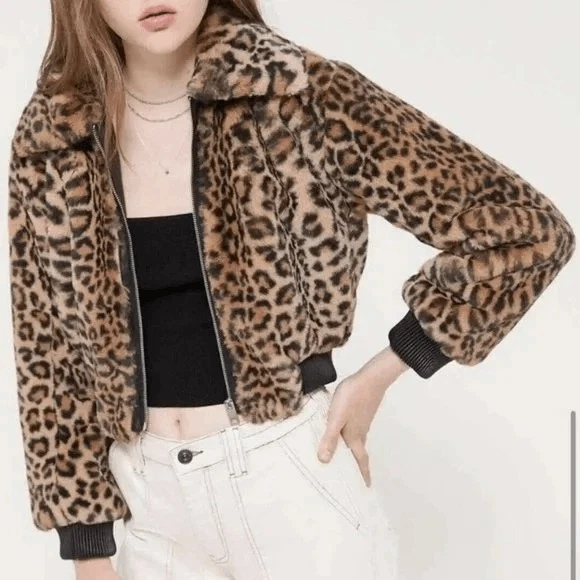Leopard print jacket urban cheap outfitters