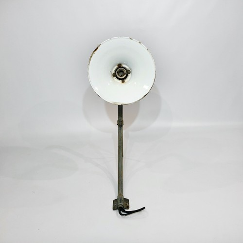 Large Industrial Wall Light 2of 3 50s Vintage Retro Commercial Lighting Lamp 60s - Picture 10 of 12