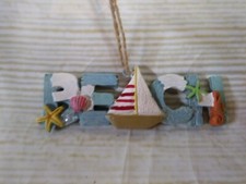 New Beach Christmas Ornament Surf Ocean Sand Sail Boat SeaShells Sea Nautical