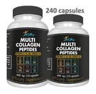 Premium Collagen Peptides Pills Hydrolyzed Anti-Aging (I,II,III,V,X) 240