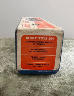 Dinky Toys No. Tanker 504 FODEN 14 tonnes excellent état dans sa boîte d' origine
