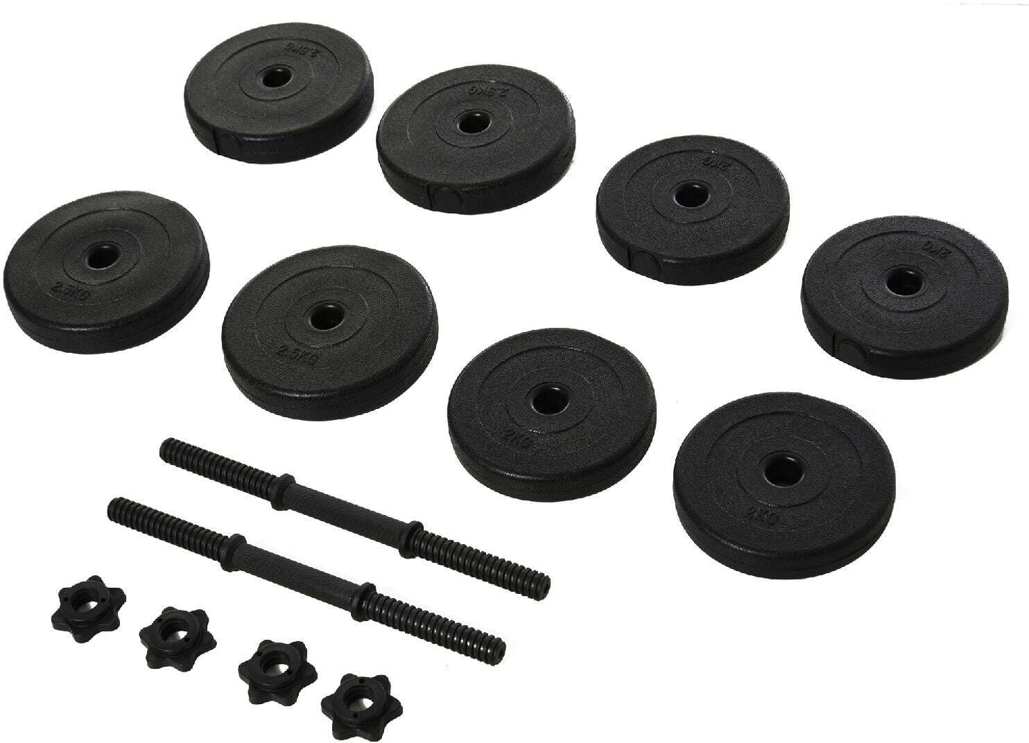 Set di 2 Manubri DecHome da 20kg con 8 Dischi foto 2