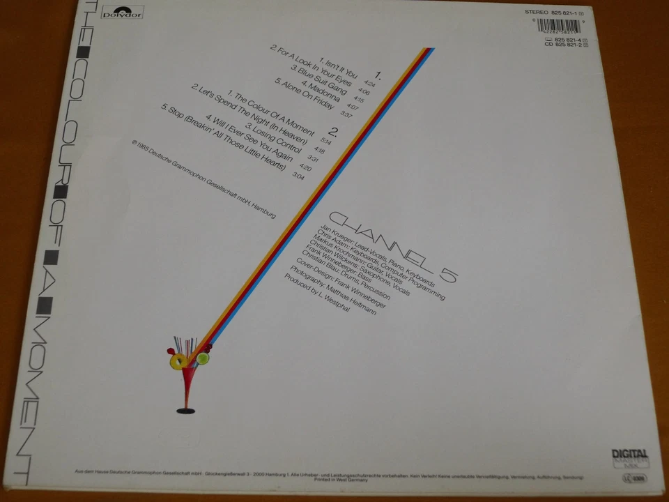 LP "CHANNEL 5 - THE COLOUR OF A MOMENT" - Bild 2 von 2