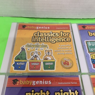 Baby Genius CD's - 4 total Brain Power IQ Builder night night
