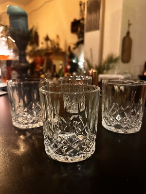 Vintage PASABAHCE Set Of 4 Whiskey Glasses.
