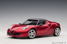 AUTOart 1/18 Alfa Romeo 4C Red Diecast Car Model Toy Gift