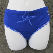 TYR Womens Emerald Lake Boy Swim Shorts Blue White Tie Dye Drawstring S New