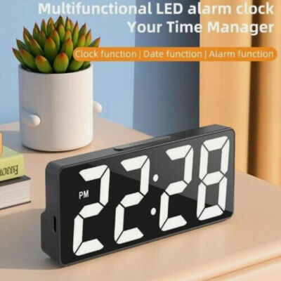 Multifunctional LED Alarm Clock Children Students Study Bedroom Alarm Clock #W9