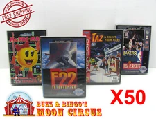 50x SEGA GENESIS CIB GAME - CLEAR PLASTIC PROTECTIVE BOX PROTECTOR SLEEVE CASE