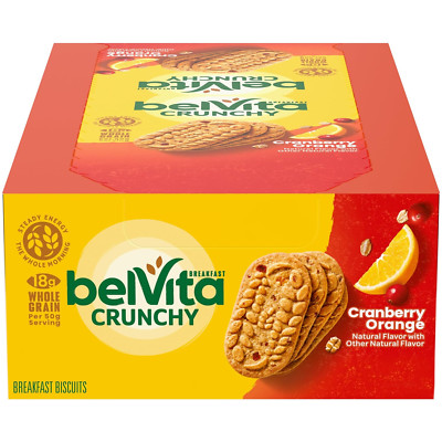 Belvita Cranberry Orange Breakfast Biscuits, 8 Pack