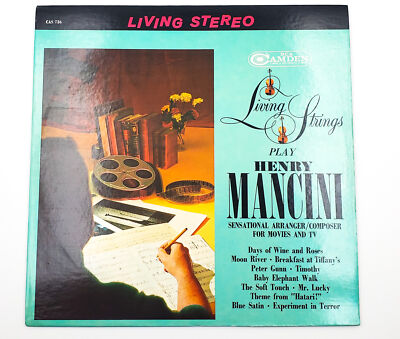 Living Strings Play Henry Mancini 33 RPM LP Record RCA 1963 | CAS 736 Y