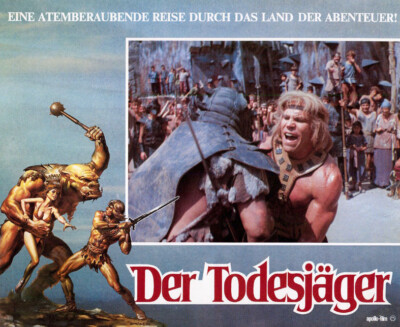 Der Todesjäger ORIGINAL Aushangfoto Richard Hill / Barbi Benton / Boris Vallejo