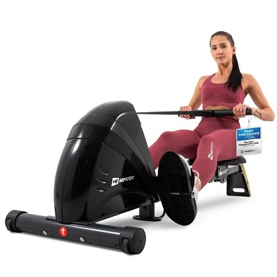 Hop-Sport Rudergerät BOOST Rudermaschine klappbar mit Computer, 10 Stufen, 120kg