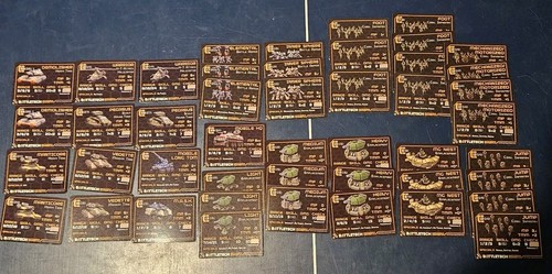Battletech 46 Asset Support Cards Tanks Turrets Infantry Battle Armor ...