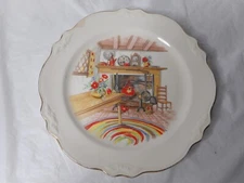 Homer Laughlin Virginia Rose COLONIAL KITCHEN 9 1/4" China Plate L49 N8