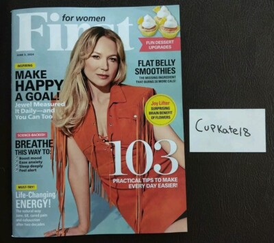 FIRST FOR WOMEN Magazine June 3 2024 JEWEL Cover Ease Anxiety Sleep Deeply NEW