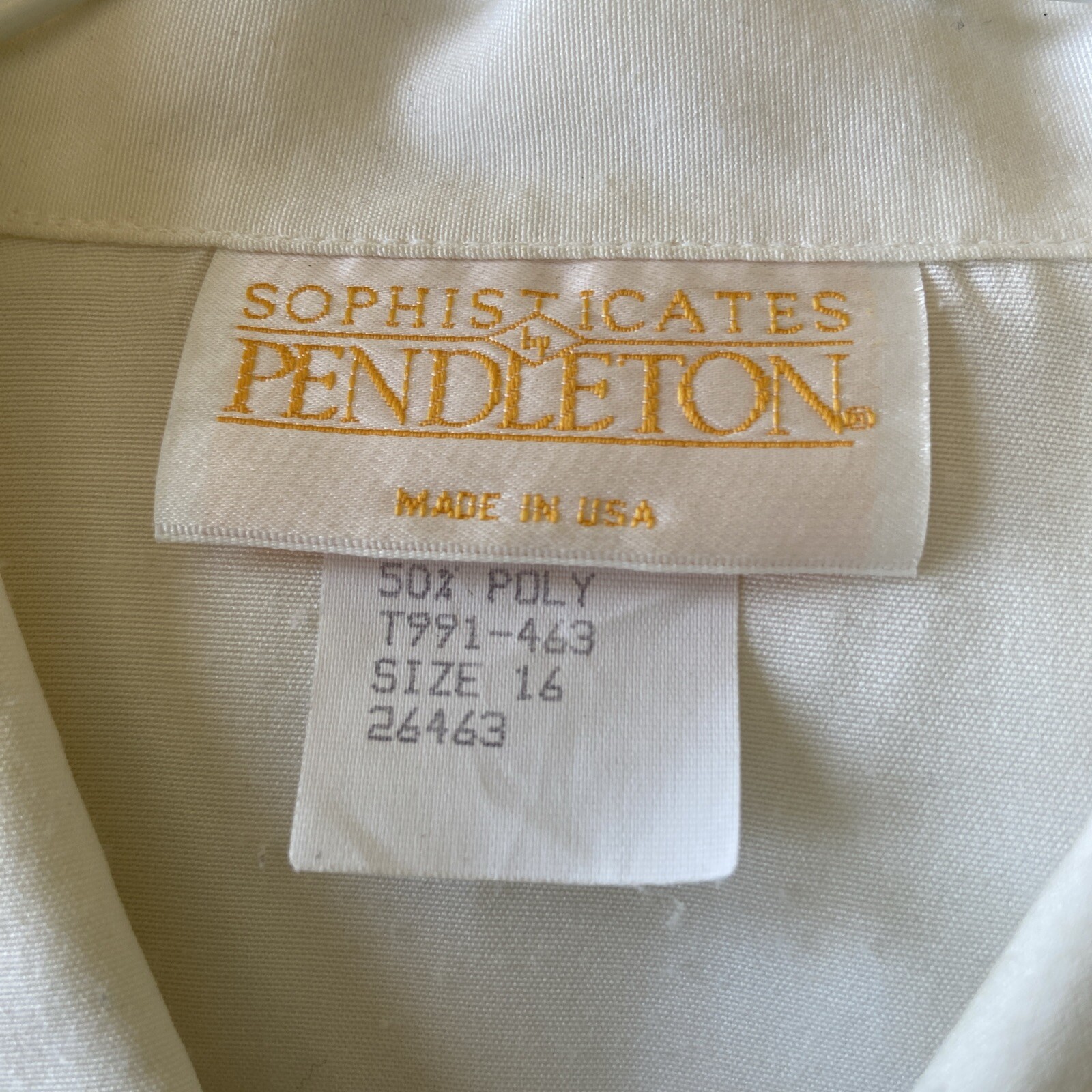 Vintage Pendleton Sophisticates Button Blouse Sz1… - image 5