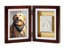 Pearhead Dog or Cat Pawprint Tabletop Photo Frame With Clay Imprint Kit, Perf...