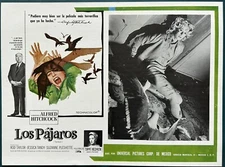 THE BIRDS TIPPI HEDREN ALFRED HITCHCOCK MEXICAN LOBBY CARD 1963 UNUSED