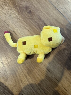 Mojang Mine Craft gelbes OCELOT 10 Zoll Plüsch Bergbau Videospiel Spielzeug Stofftier