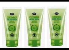 3x Boots Cucumber Facial Wash Wash The Night Away 150ml