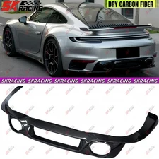 Dry Carbon Fiber Rear Bumper Diffuser Lip Kits Fits For Porsche 911 Turbo 21-24