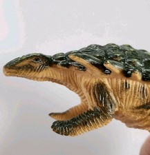 Vintage 1998 Ankylosaurus Hard Plastic Toy Pretend Learning 8" Long