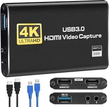 4K Audio Video Capture Card USB 3.0 HDMI Video Capture Device Full HD Recording