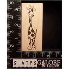 Judith Rubber Stamps H-45 MEDIUM BABY GIRAFFE AFRICA ZOO ANIMALS T08