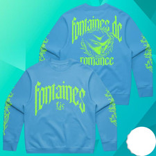 Fontaines Dc Fontaines D.C. Blue Sweatshirt size S-5XL MEN ACB22
