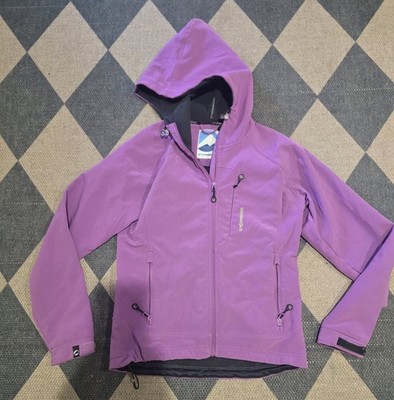 Stormberg ProRe 10 Softshell Jacket Womens XS Purple Hooded Full Zip