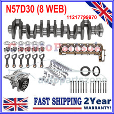FUR BMW X3 X4 X5 3.0 DIESEL N57D30A N57D30B CRANKSHAFT(8WEB) + REBUILT PARTS