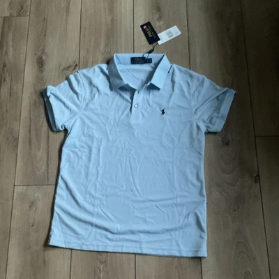 Polo Ralph Lauren Herren Polo M hellblau Kurzarm Piqué Polokragen bestickt - Bild 1 von 3