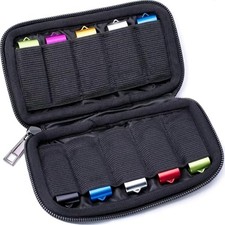 Flash Drive Case USB Holder Organizer Individual 10 Slots with Balck 10 Slots