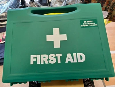 Evolution Large First Aid Kit BS 8599-1 Compliant Portable Green Case - Image 1 of 4