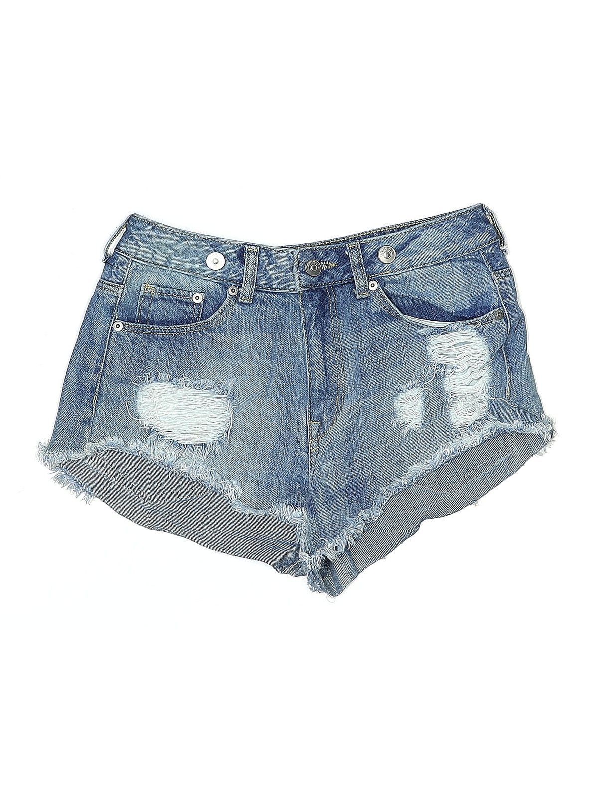 Divided by H&M Women Blue Denim Shorts 6