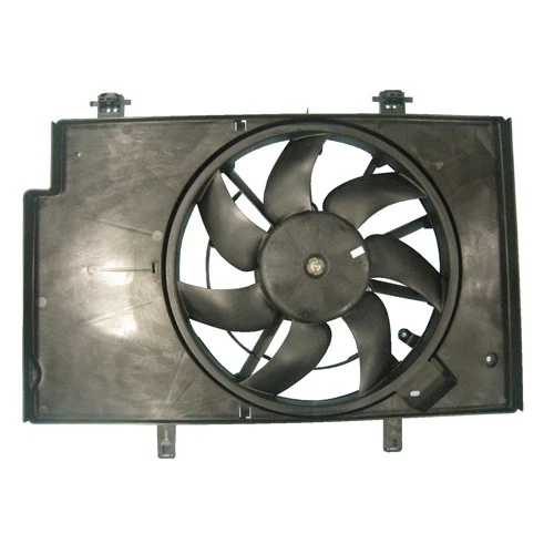 Conjunto de ventilador de refrigeración de doble radiador y condensador para Ford Fiesta 11-19 escotilla/sedán Foto 2 de 4