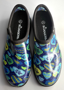 Sloggers Blue Turquoise Green Hearts - Women’s Size 9