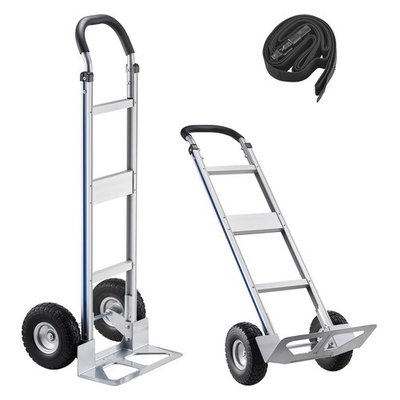 #ad VEVOR Hand Truck 500 lbs Aluminum Alloy Heavy Duty Hand Truck Dolly with Wheels $89.99