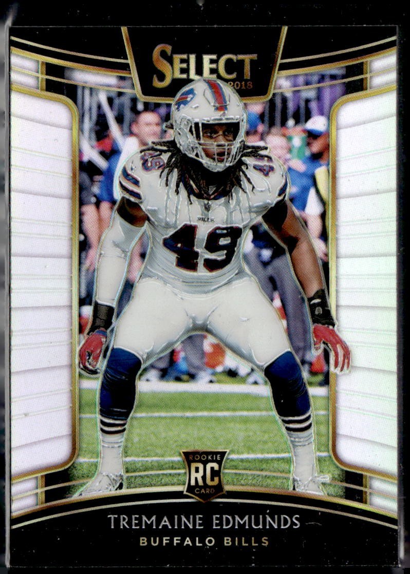 2018 Panini Select Concourse Tremaine Edmunds Silver Prizm Rookie