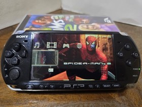 Sony PSP-3001 Console Piano Black with Original Box Charger 2 umd & 2 Games