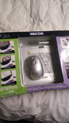 Vintage Wacom Graphire3 4x5 USB Tablet - Graphite Gray (CTE-430GR)