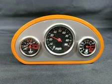 Wellgain Dashboard Car Gage Desk Clock Thermometer Hygrometer Humidity Car