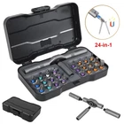 24 in 1 Magnetic Screwdriver Head Set Multi Bit DIY Ratchet Screwdriver Tool Kit