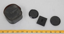 Canon Front  Rear Lens Cap Cover w/ Hard Lens Case