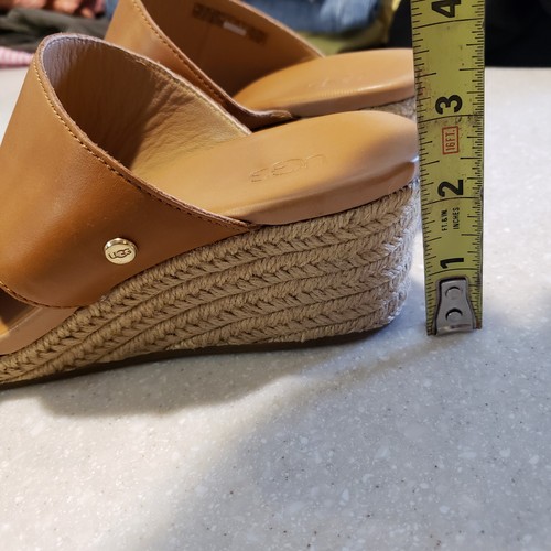 Ugg Eirene sandalo zeppa espadrillas con intersuola avvolgente in juta US donna taglia 8,5 - Foto 7 di 7