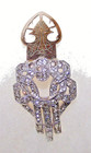 ANTIQUE RHINESTONES CLIP for COAT, SCARF, HAIR, HAT or WHATEVER — photo 3